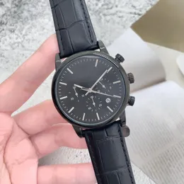 Arman WIST STATKES dla mężczyzn 2023 Zegarki męskie Wszystkie tarcze Work Watch Watch Wysokiej jakości najlepsza luksusowa marka chronograph zegar zegarowy pasek skórzany Montre de Luxe Type One