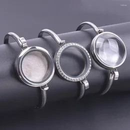 Bracciale 1 pezzo in acciaio inossidabile fai da te galleggiante memoria urna medaglione ciondolo braccialetti gioielli braccialetto medaglione ceneri di vetro