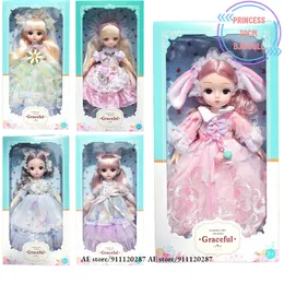 Dolls 30cm Princess Elf Bjd Doll GD19 23 Ruchabilne stawy 12 "1 6 Skala Figurka Anioł Anioł Model Baby Shower Birthday Prezent zabawek 231109