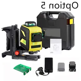 FreeShipping 12Lines 3D Green Red Laser Level Self-Leveling Laser level Suitcase Laser Fine-Tuning Base/2 in 1 bracket Chquv