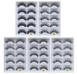 5 paresset 3d vison cílios vison cílios maquiagem dos olhos natural grosso cílios postiços compõem extensão de cílios cílios postiços 12 styl1936734