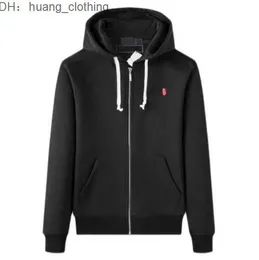 Designer Mens Hoodies Sweatshirts Ralph Sweater Men Zip Half Hoodie Knit Loose Horse Jackets Cloth Laurens Brand Vest QF4E