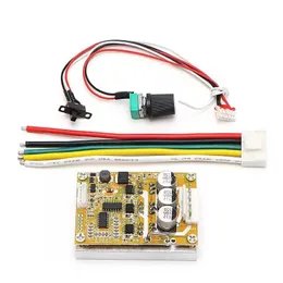 Integrated Circuits 350W 5v-36V DC Brushless motor Controller BLDC Three-phase Driver board 12V 24V with heat sink Rbdia