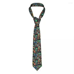 Bogenbibliotheksbuch Buch Krawatte Frauen Frauen lässig Polyester 8 cm schmale Halskrawatte für Anzüge Accessoires Cravat Party