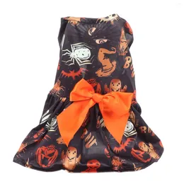 Dog Apparel Puppy Party Dress Scary Interesting Polyester Unique Pattern Halloween Easy To Put On And Take Off For