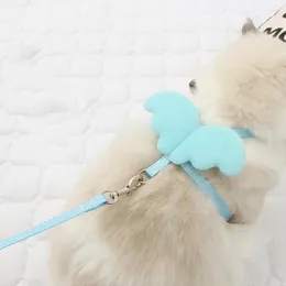 Collari per gatti Guinzagli con imbracatura e guinzaglio regolabili Articoli per animali domestici Corda per cani di media taglia Moda Collare per animali domestici carino Gattino Accessori per guinzaglio