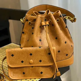 Женская роскошная кожаная сумка-ведро Женская дизайнерская сумка mcmly, классическая сумка-кошелек на шнурке, кошельки с верхней ручкой, сумки через плечо, унисекс