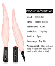 Najnowszy ołówek Miss Rose Liquid Eyeliner Naturalny długotrwały wodoodporny płynny eyeliner Eyeliner3473997