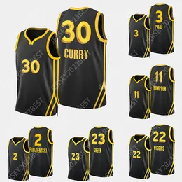 2023 24 Şehir 3 Chris Paul 30 Curry Stephen 2 Brandin Podziemski 11 Thompson 22 Wiggins Klay Draymond 23 Yeşil Andrew Basketbol Formaları Erkekler Kadın Gençlik XS-4XL