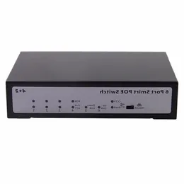 Freeshipping Professional Monitoring Use PoE Switch 4 2 Ports Ethernet Standard POE Switch för IP-kamera CF1006VP-E US/EU/AU/UK PNCGT