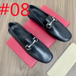 Fotwear Men F1/11Model Luxuos Shoes Sapatos Moda Moda de Casamento de Prata Para deslizar em couro Casual Respirável Dirigindo grande tamanho 46