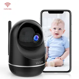 PC650 Indoor Baby Monitor, Dual Band 2,4 GHz/5 GHz Camera, 2-weg audio, bewegingsdetectie, nachtzicht, afstandsbediening voor baby