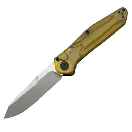 Coltello tattico classico BM 9400 AUTO D2 Stone Wash Blade PEA Manico in plastica Coltelli tascabili EDC con scatola al minuto