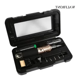 Freeshipping 10 in 1 Automatic Ignition Soldering Iron Set Butane Welding Torch Tools Kit Electric Soldering Set Gas Blow Torch Pen Jmcgt