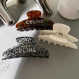 Headwear & Hair Accessories designer 2023 New Miu Acetic Acid Plate with Diamond Clamping Clip, Italian Style Hairpin, Back Head Spoon, Ball Premium WPLZ