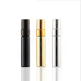 200pcs 5ml 10ml UV Parfum Travel Spray Bottle用香水用ポータブル空の化粧品容器とアルミニウムスプレー付き