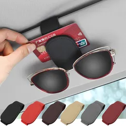 Universal Car Auto Sun Visor Glasses Case Box Sunglasses Clip Card Ticket Holder Stand Fastener Car Accessories for vehicles
