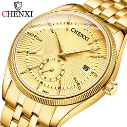 CHENXI Mode Marke Frauen Männer Quarzuhr Goldene Liebhaber Armbanduhren Kreative Uhr Uhren Uhren Hombre