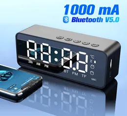 Wireless Bluetooth -högtalare FM Radio Sound Box Desktop Alarm Clock Subwoofer Music Player TF Card Bass Speaker Boom för alla telefon2977478