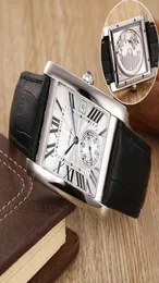 Fabryka mężczyźni zegarek W5330003 Męskie automatyczne zegarki mechaniczne White Dial Glass ze stali nierdzewnej skórzany pasek na rękę 4916973