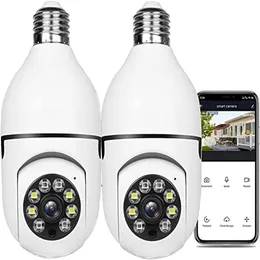 E27 Glödlampa Typ Trådlös kamera 1080p 360 ﾰ Panoramic WiFi IP -kamera