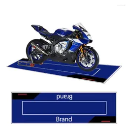 Tapijten Aangepaste motorfiets display Polyester mat racen racemoto parkeer tapijt anti slip werk vloer garage decoratie