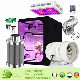 Grow Lights box Tent Room Complete Kit Hydroponic Growing System Grow box Grow Tent 4/5/6 Inch With Governor Centrifugal Fans For Plant Greenhouse