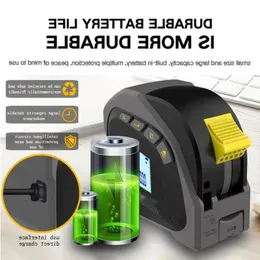 Freeshipping 4 4'ü lazer mesafe aralığı aralığı bulucu 40m lazer bantlı dijital geri çekilebilir 5m lazer aralıkçı hükümdar anket aracı HGJV