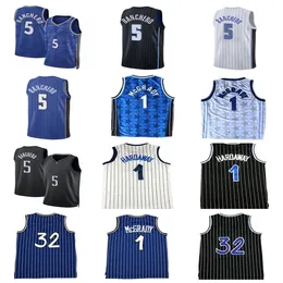 2023 2024 Paolo Banchero City Jerseys Mens Retro Tracy McGrady Penny Anfernee Hardaway 32 Vintage Pinstripe White Black Blue Ed