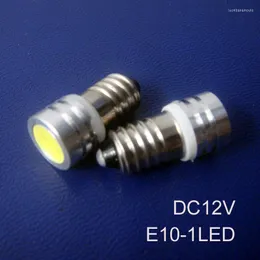 High Quality 12V E10 Led Lamp Light Bulb DC12V 500pc/lot