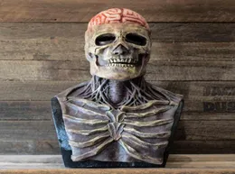 Halloween Mask Full Head Halloween Skull Mask Horror Scary Demon Skeleton Mask Latex Headgear Props For Holiday Party Masquerade 27914508