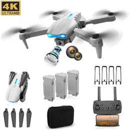 E99 PRO Foldable Drone with 4k HD Dual Camera Wifi FPV Three-ways Obstacle Avoidance RC Drone Aerial Photography Quadcopter for Kids and Adu