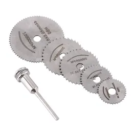 Freeshipping 10 Set Circular Saw Blade HSS Steel Wood Cutting Disc Set Metal Cutter Rotary Power Tools Metal Extension Rod