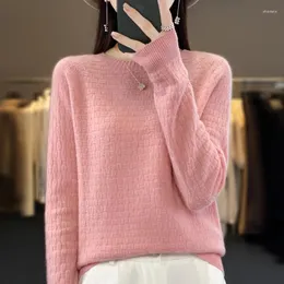 Women's Sweaters Solid O-Neck Wool Cashmere Sweater Female Autumn Winter Loose Plus-Size Knitted Bottoming Shirt Casual Tops