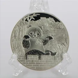 Konst och hantverk Spot Panda Coin Great Wall Panda Commemorative Coin gränsöverskridande källa Silvermyntmyntmedalj