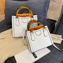 Bamboo Handbag For Women Vintage Handle, Luxury Tote, Crossbody