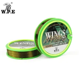 W.P.E Nylon Fishing Line Tackle Pesca Accessory 100M/300M/500M Sink Leader 0.20mm-0.50mm 5.8lb-26.4 jb