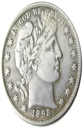 US 1898 PSO Barber Half Dollar Craft Argento placcato Copia Decora Moneta fabbrica di produzione di stampi in metallo 2786694