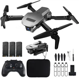 Drohne mit Kamera für Erwachsene und Kinder, 4K-Dual-Kamera, Hindernisvermeidung, faltbarer WiFi-Quadrocopter