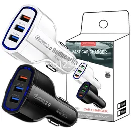 Carga rápida 7A 35W 3.1A 3 puertos USB Cargador de coche Adaptadores de corriente automáticos para Iphone 13 14 15 Pro Samsung S22 S23 Huawei M1 PC mp3