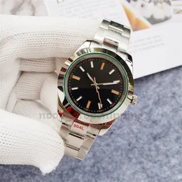 2024 MENS Titta på Automatiska mekaniska klockor med Box Luxury Classcal armbandsur Runda rostfritt stål fällbara spännetur Big Dial Auto Date Watches Gift