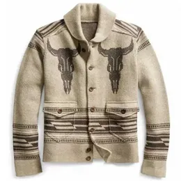 남자 스웨터 가을 겨울 남자 스웨터 코트 크리스마스 패턴 카디건 패션 슬림 한 점퍼 뜨개질 재킷 231010