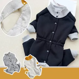 Abbigliamento per cani Costume invernale in cotone caldo Vestiti piccoli Tute Pagliaccetti Yorkshire Pomerania Barboncino Bichon Abbigliamento per animali domestici Cucciolo