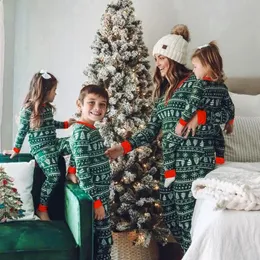 Passende Familien-Outfits, Weihnachts-Elch-Motiv, Mutter-Vater-Kinderkleidungssets, Nachtwäsche, Baby-Strampler, Pyjamas, Weihnachtslook 231109