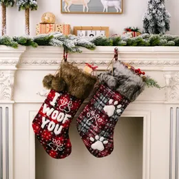 جوارب عيد الميلاد الجديدة ، جوارب عيد الميلاد ، جوارب الحيوانات الأليفة ، جوارب ، جوارب ، حقيبة هدايا أبجدية