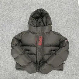 Trapstar Jackets Nowa czerwono etykieta z kapturem bawełniana bawełna High Street Fashion marka zagęszczona gorąca kurtka sprzedaży dreska dreska 2023 Winter Jacke Bluza z kapturem Jacke