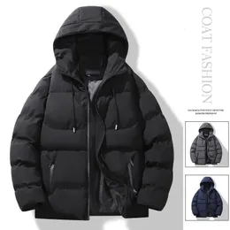 Men's Down Parkas UETEEY Winter Windproof Warm Men Jacket Thicken Outdoor Solid Casual Loose Life Hooded Windbreaker Street Coat Male 231108