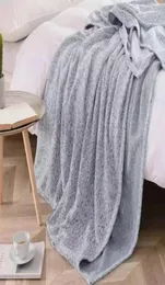 Sublimation Polyster Blanket 50x60inch Blank Grey Jersey Sweater Fleece Blankets DIY Printing Sofa Bed Rug FY5623 GP01025239714