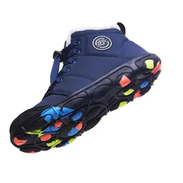 Stivali unisex moda inverno ragazzi stivali da neve ragazze impermeabile ombrello tessuto tessuto bambini sneaker inverno scarpe per bambini D06163 231109