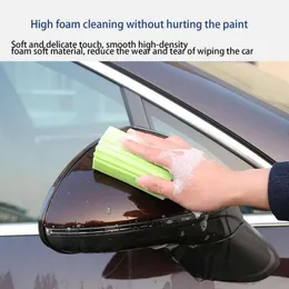 Yeni 1pcs Otomobil Yıkama Sünger Blok Otomobil Motosiklet Temizleme Malzemeleri Büyük Boyut Sünger Fırça Tozu Rastgele Renkli Araba Temizleme Aracı